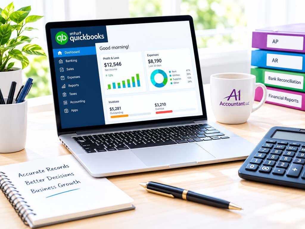 bright quickbooks accounting workspace